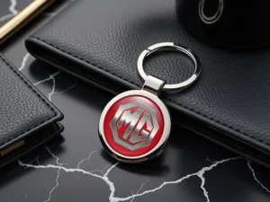MG Anello Chiave Personalizzato Stile Lucido con Foto